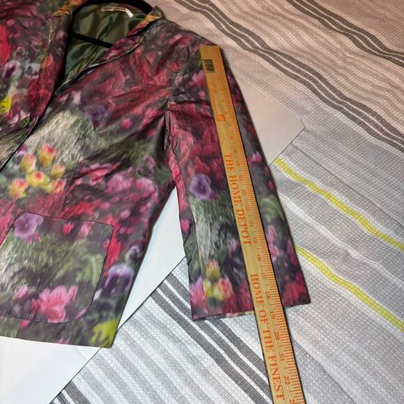 Peter Nygard Floral Polyester Blazer Jacket 3/4 Sleeve Women's NO SIZE TAG - Picture 4 of 8